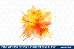 Watercolor Splashes Background Clipart Product Image 1