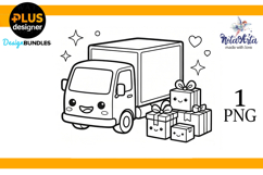 Kawaii Rides: Super Cute Car Coloring Fun Product Image 1