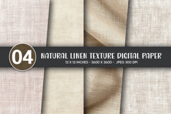 Natural Linen Texture Digital Paper Product Image 1