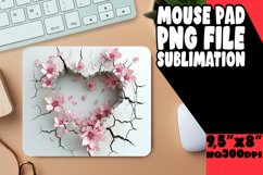 Enchanting Heart Mousepad: Garden Glow Product Image 1
