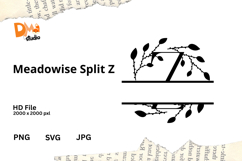 Meadowise Split Monogram Product Image 1