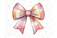 Watercolor Summer Bow Clipart PNG, Coquette Bright Bow Png Product Image 2
