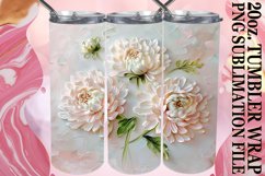 Floral Fantasy: 3D Tumbler Sublimation Product Image 1