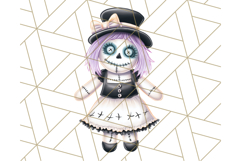 Pastel Goth Halloween PNG Clipart, Creepy Cute Art Product Image 2