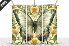 Flower Butterfly 20 oz Tumbler Design|Butterfly Tumbler Wrap Product Image 1