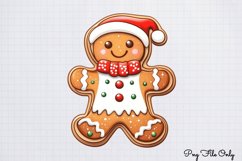 Christmas Gingerbread Clipart PNG Product Image 1