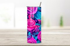 Pink Floral Mirage Tumbler Wrap | Sublimation PNG design Product Image 2