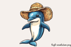 Summer Sea Animals Clipart PNG Product Image 1