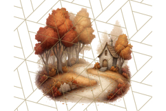 Cozy Cabin Critters Clipart PNG, Fall Animal Png Product Image 2