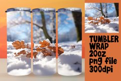Serene Snowy Landscape Tumbler Charm Product Image 1