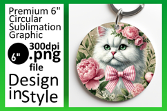 Lovely Round Design Car Coaster , Cute Cat Product Image 1