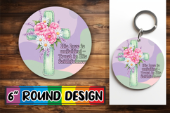 Joyful Car Coaster Round Design, Cross Product Image 1