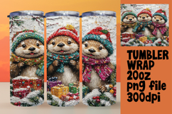 LUSH 20oz Sublimation Design , Cute Xmas Product Image 1