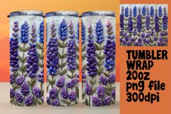 Spring Sublimation Tumbler Wrap - 3D Flower Magic Product Image 1