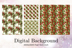 Chili Pepper Seamless Pattern Background Digital Paper_26 Product Image 1