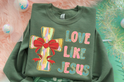 Love Like Jesus, Jesus Bible Verse, Christmas PNG Product Image 3