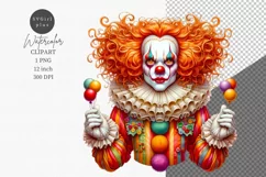 Halloween clipart, Clown clipart, Autumn clipart Product Image 1