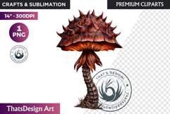 Glowing Fantasy Mushrooms PNG, Magic Mushroom Clipart Product Image 1