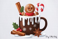 Gingerbread Man Clipart PNG Product Image 1