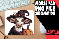 Adorable Fall Cow Mouse Pad Design Product Image 1