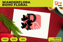 Wanderflora Boho Floral Monogram Product Image 1