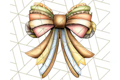 Fall Bow Clipart, Autumn Hair Bows PNG, Fall Ribbon Png Product Image 2