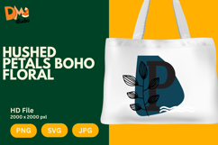 Hushed Petals Boho Floral Monogram Product Image 1