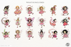 Whimsical Summer Fairy Girl Png Clipart Product Image 4