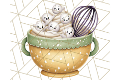 Cute Witch Halloween Baking Clipart PNG, Holiday Treats Png Product Image 2