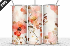 Flowers Tumbler Wrap | Sublimation Design | Tumble PNG Product Image 4