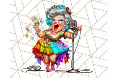 Wild Grandma Clipart PNGs, Funny Quirky Old Ladies Product Image 2