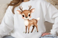 Adorable Cute Fairy Woodland Clipart PNG Product Image 1