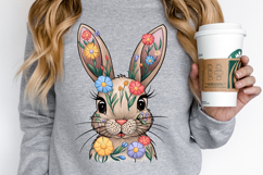 Cute Easter Bunny Clipart, Happy Easter Sublimation PNG Product Image 5