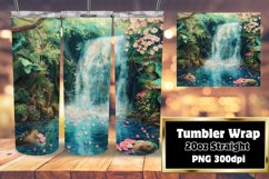 Breathtaking 3D Summer Tumbler Wrap Design Product Image 1