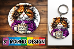 Blissful Round Designs PNG, Grumpy Cat Product Image 1
