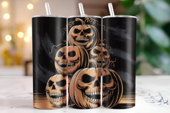 Halloween Pumpkin Tumbler Wrap | Sublimation | Tumblers Product Image 1