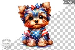 4th of July Dog Sublimation - Clipart PNG Design Product Image 1