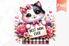 Best mom ever Sublimation - Mother's Day Clipart PNG Product Image 1