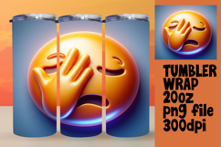 20oz Tumbler Template for Any Occasion , 3D Emoji Product Image 1