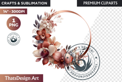 Romantic floral arrangements Clipart PNG, wedding flowers Product Image 1