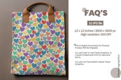 Pastel Love Seamless Digital Papers, Heart Pattern Product Image 2