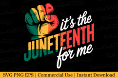 It&#039;s the Juneteenth for me Svg | Svg Cut Files Product Image 1