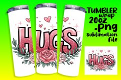 Custom 20oz Tumbler Wrap Download , Valentines Product Image 1