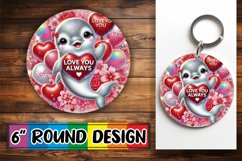 Bright Circle Ornaments Design PNG, Valentines Product Image 1