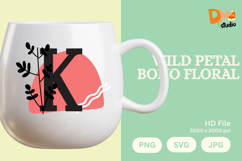 Wild Petal Boho Floral Monogram Product Image 1