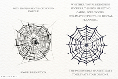 Gothic Spider Web Clipart Product Image 2