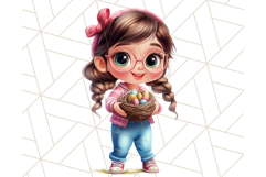 Easter Kids Clipart, Spring Easter Bunny PNG Download Product Image 5
