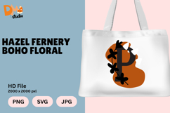 Hazel Fernery Boho Floral Monogram Product Image 1