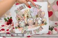 Some bunny love you Sublimation PNG - Easter Design Product Image 1