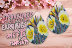 Chic Teardrop Design for Sublimation Projects , Flowers Product Image 1